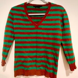 BCBG cashmere Vneck, 3/4 sleeves